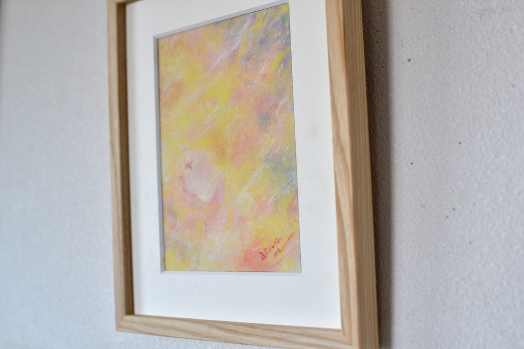 原画 花少女2 パステル画 アート 絵画