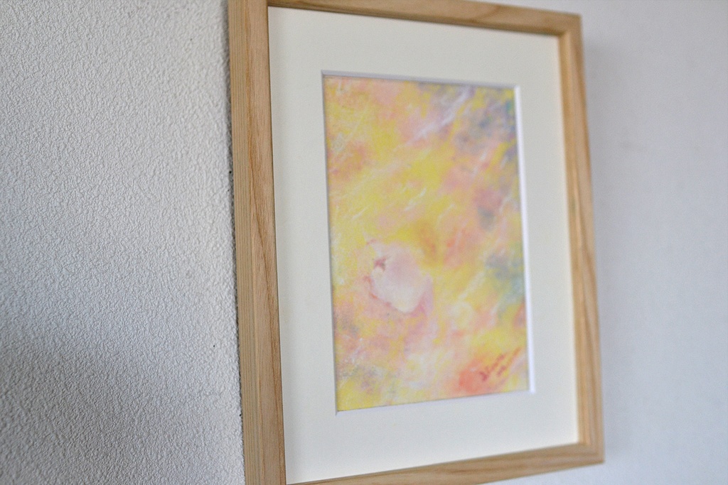 原画 花少女2 パステル画 アート 絵画