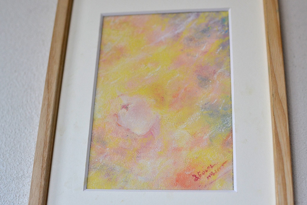 原画 花少女2 パステル画 アート 絵画