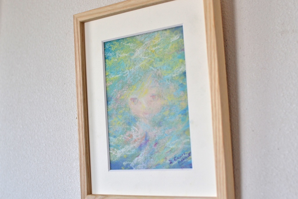 原画 星少女1 パステル画 絵画 アート