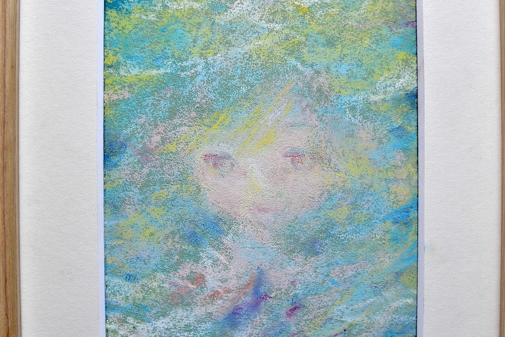 原画 星少女1 パステル画 絵画 アート