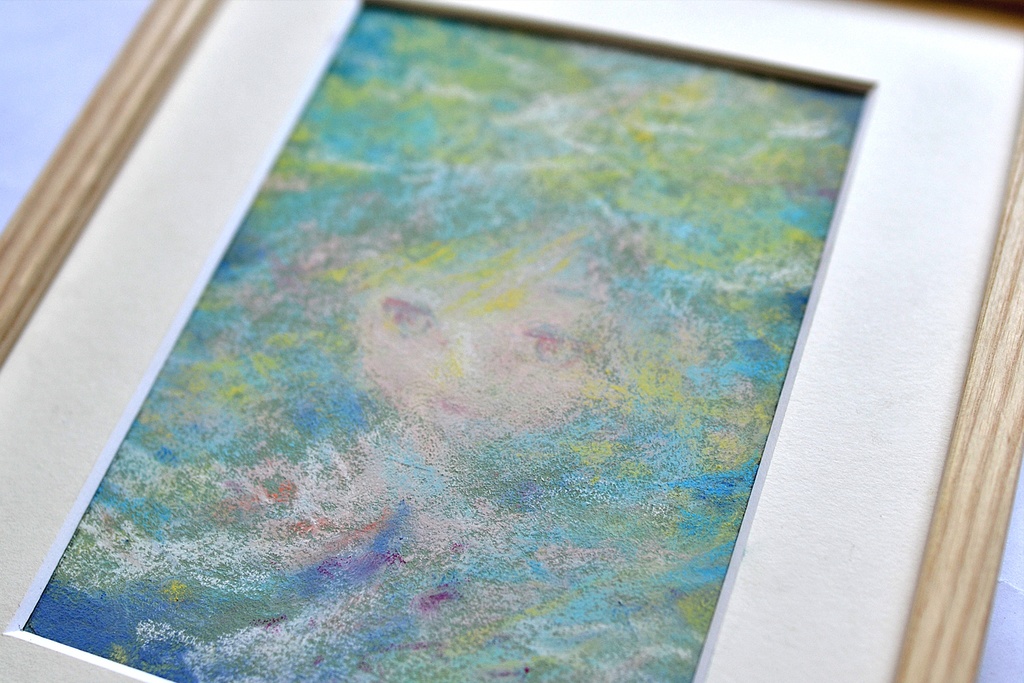 原画 星少女1 パステル画 絵画 アート