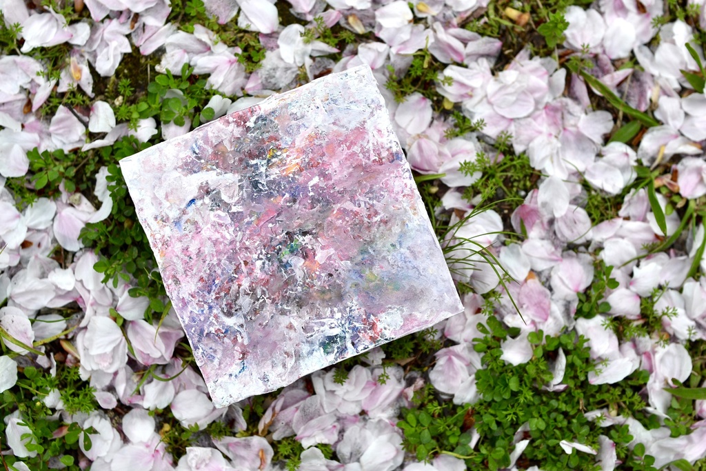 原画 4 ミニアート 絵画 抽象画 日本画 インテリアアート