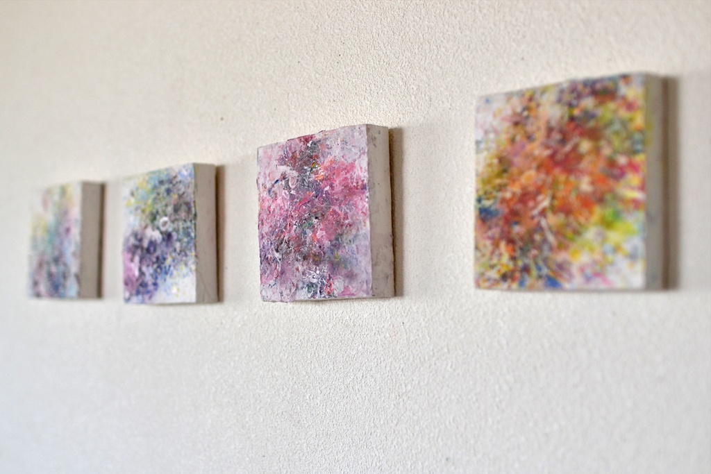 原画 5 ミニアート 絵画 抽象画 日本画 インテリアアート