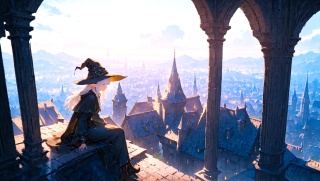4_03_街を見守る黒き影_The Witch Watching Over the City