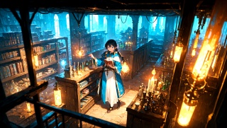 4_11_灯火の魔術書庫_The Enchanted Archive of Emberlight