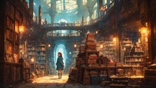 5_08_書架の迷宮_Maze of Shelves