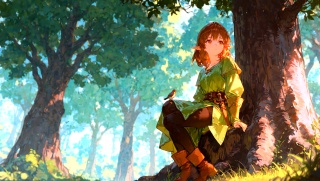 7_11_森の声を聴く者_She Who Listens to the Forest