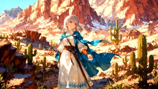 7_15_決意は風に揺れるマントの中に_Her Resolve Woven in a Cloak of Wind
