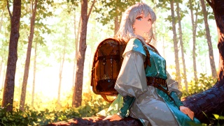 7_17_木漏れ日の下、風と息をそろえて_Beneath the Dappled Light, Breathing with the Wind