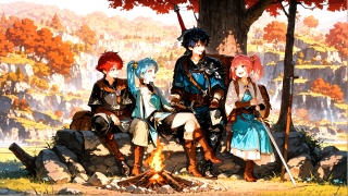 8_16_木陰に集う小さな安らぎ_A Gentle Rest Beneath the Shade