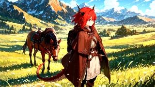 9_06_山風に揺れる旅衣_Garments in the Mountain Breeze