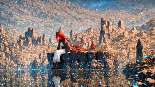 12_01_水鏡に沈む赤き想い_Echoes Beneath the Water Mirror