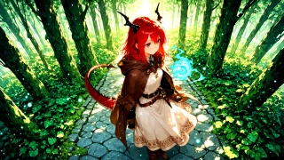 12_04_蒼い灯火が導く古道_The Azure Flame That Guides the Ancient Path