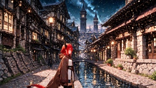 12_13_星明かりが沈む街角_Starlight Sinking at the Street Corner