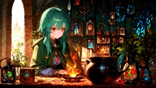 04_03_灯火に溶ける魔素_Mana Melting in the Firelight