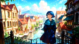 04_06_雲ひらく街角の空_Sky Opening Above the Town Corner