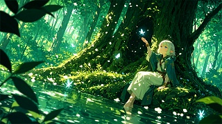 05_07_朝露のエルダーフォレスト_Elder Forest in Morning Dew