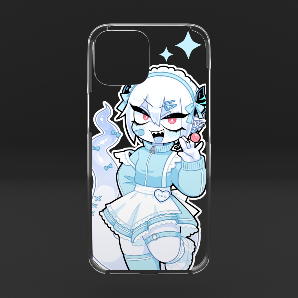 ジャージメイド鹿尾菜さん クリアiPhoneケース(iPhone 16)