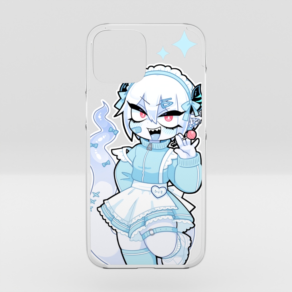 ジャージメイド鹿尾菜さん クリアiPhoneケース(iPhone 16)