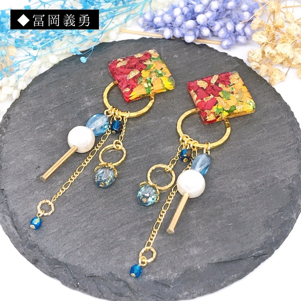 鬼滅の刃*レジンピアス/イヤリング