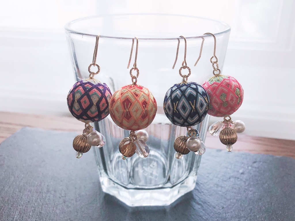 鬼滅の刃 柱モチーフ手まりピアス②