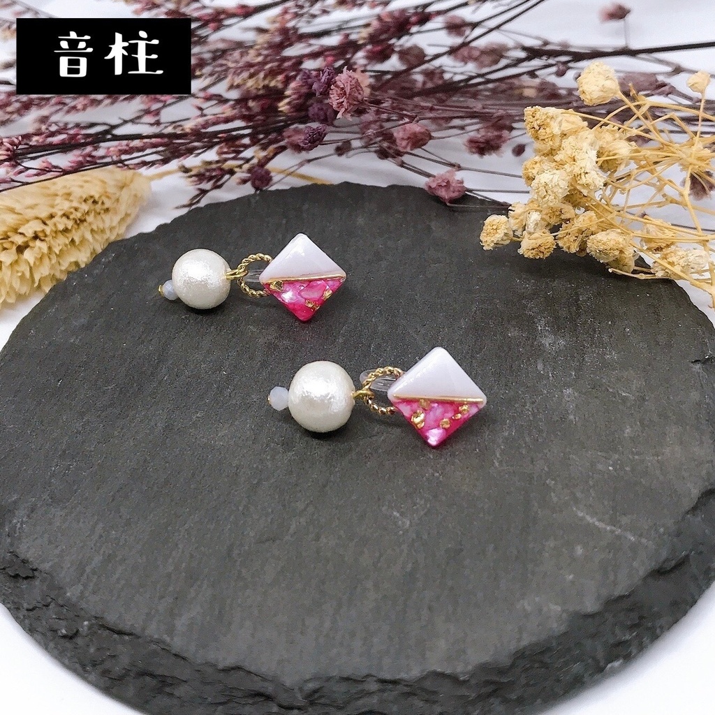 鬼滅の刃 小ぶりツートーンピアス/イヤリング