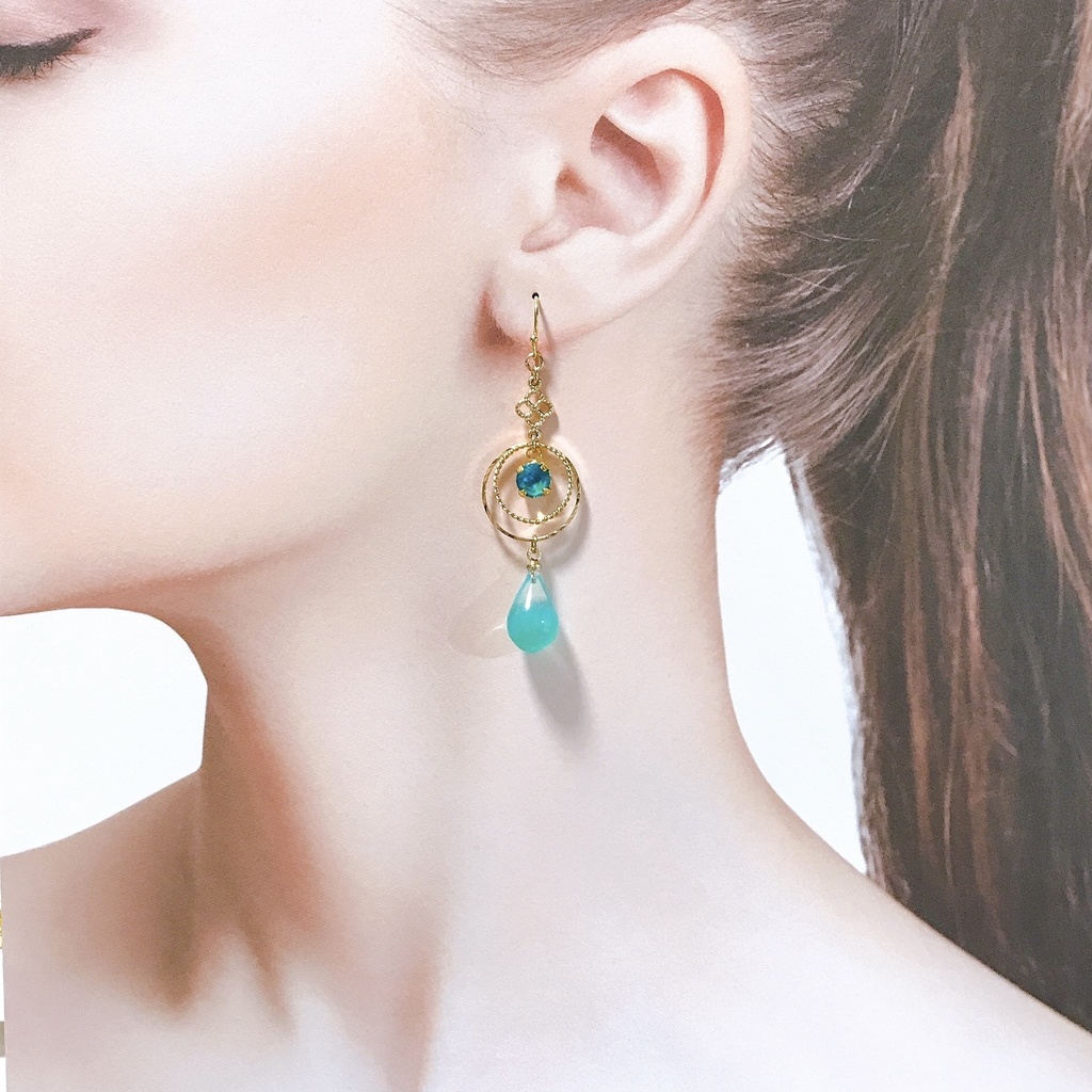 しずくレジンピアス/イヤリング(炭治郎・善逸)