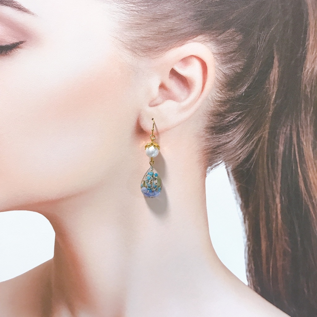 水柱*雫ピアス/イヤリング