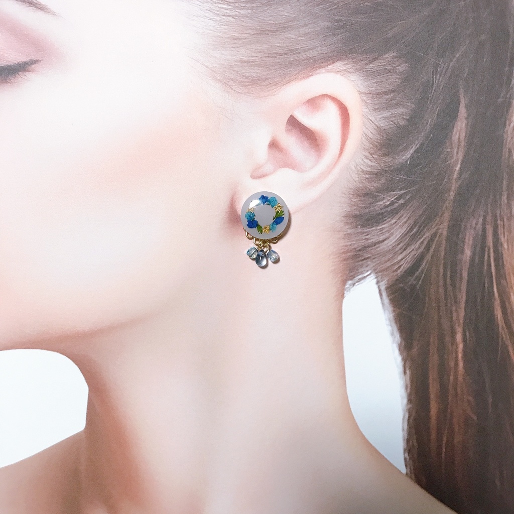 鬼滅の刃*お花のサークルピアス