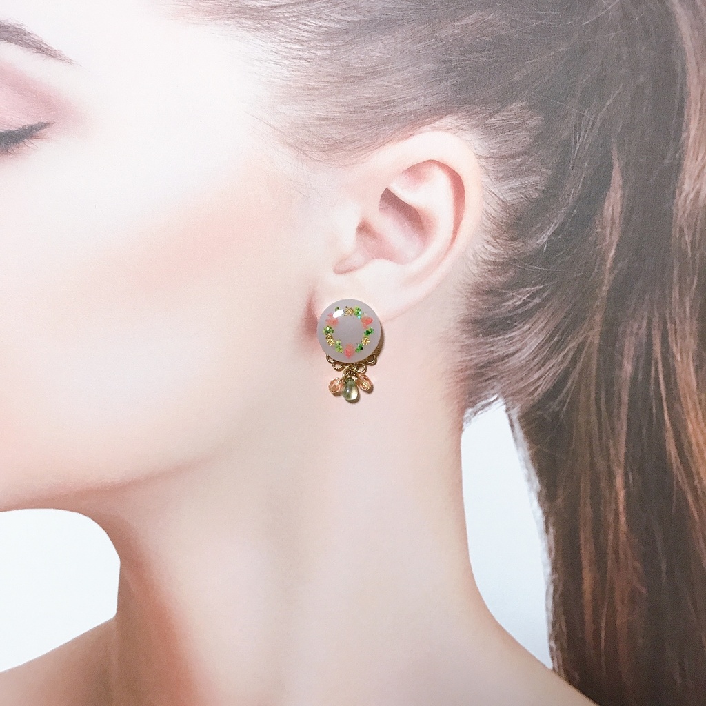 鬼滅の刃*お花のサークルピアス