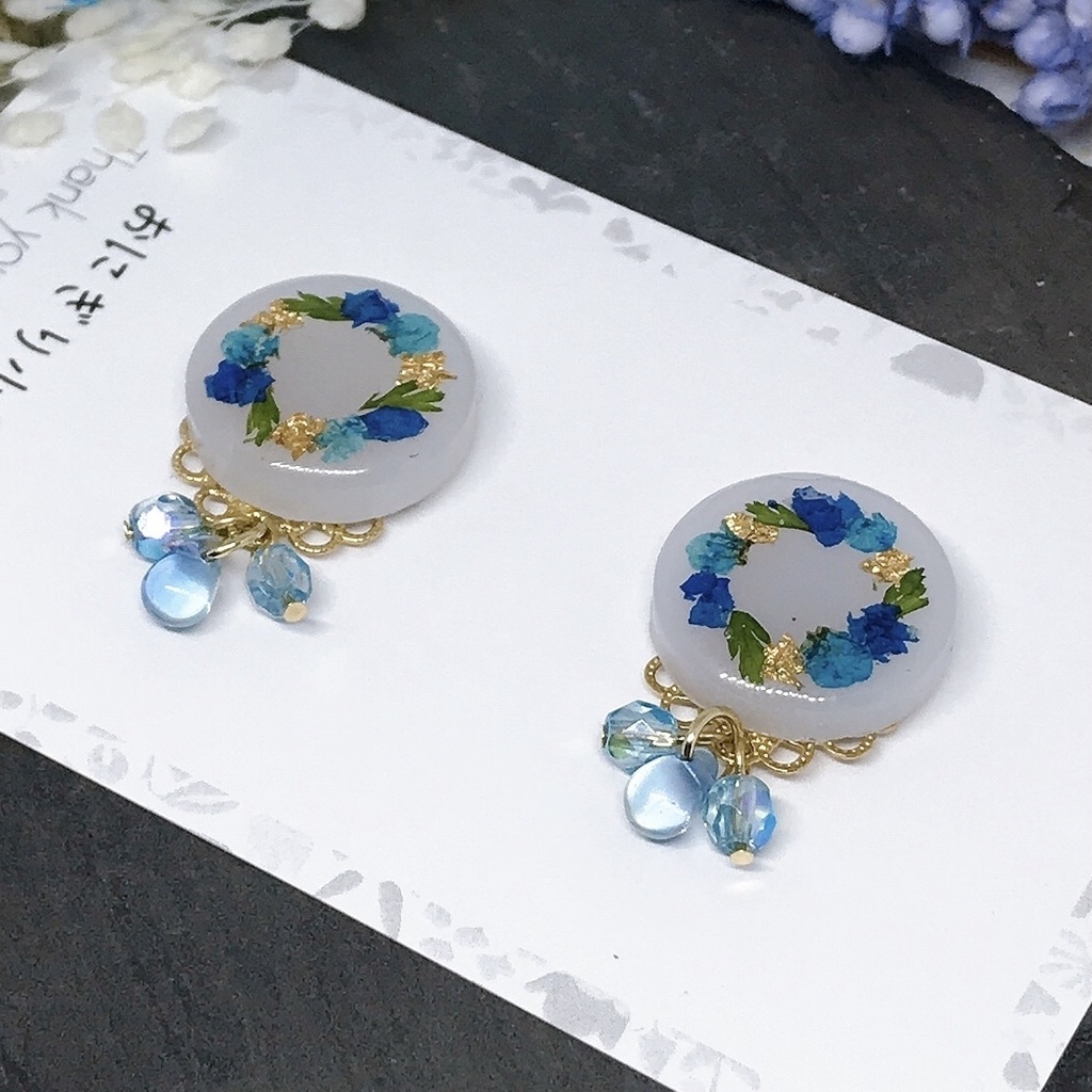 鬼滅の刃*お花のサークルピアス