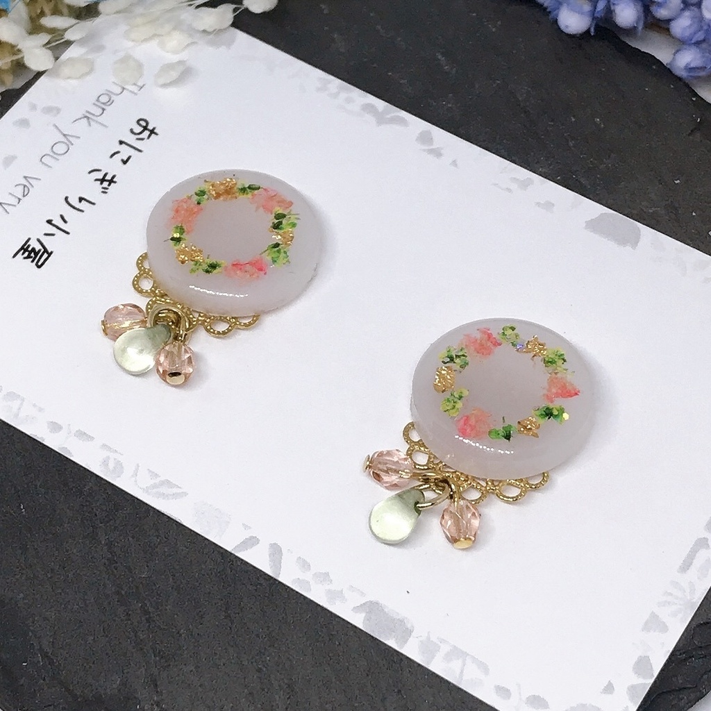 鬼滅の刃*お花のサークルピアス