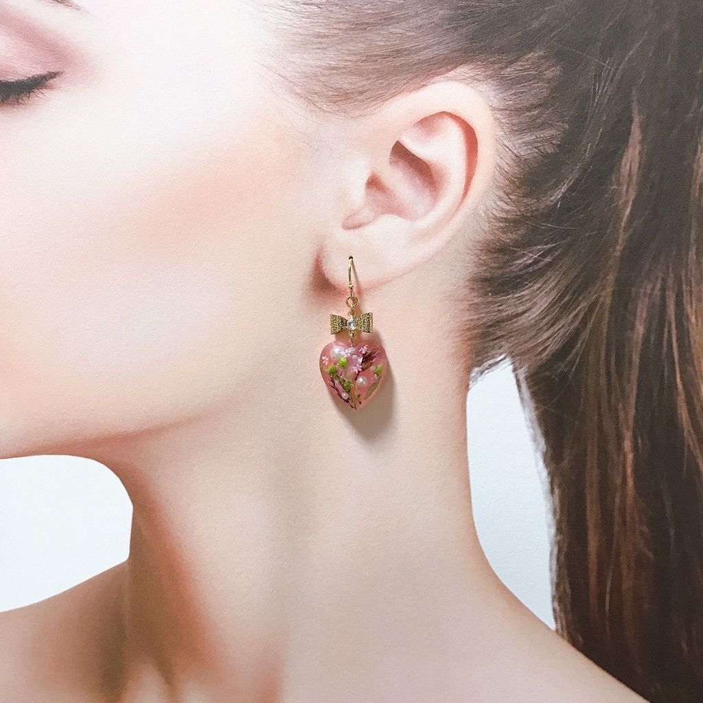 恋柱のハートピアス/イヤリング