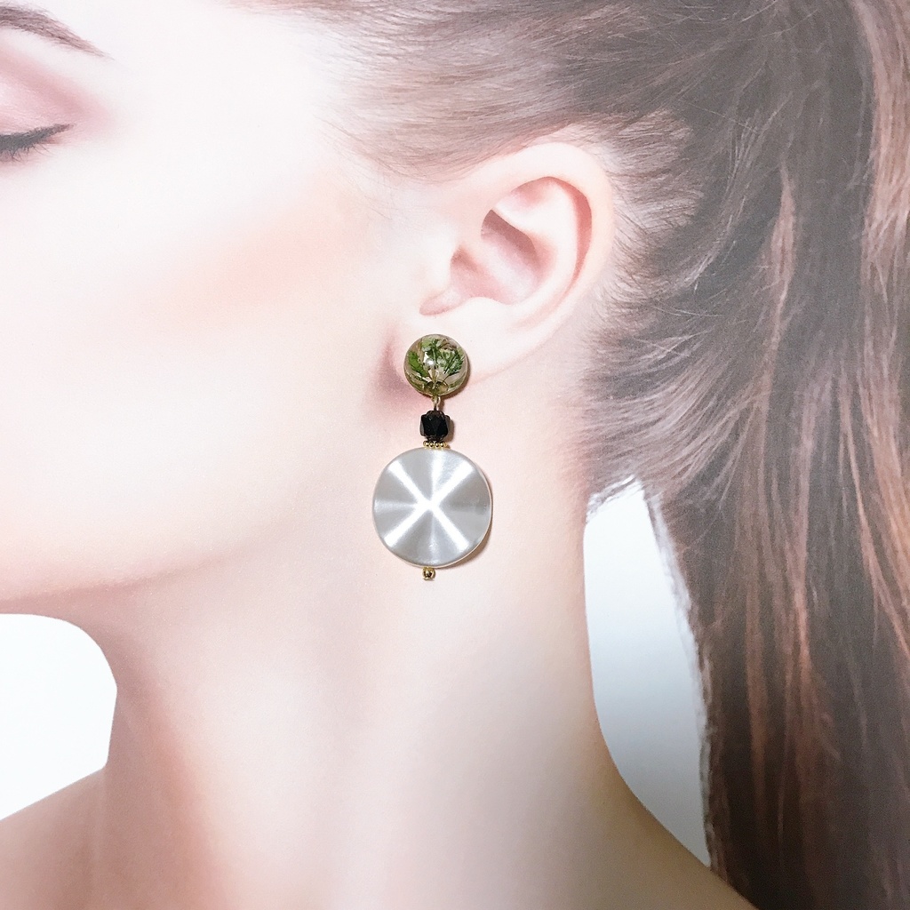 鬼滅の刃*レジン×ウェーブパーツピアス