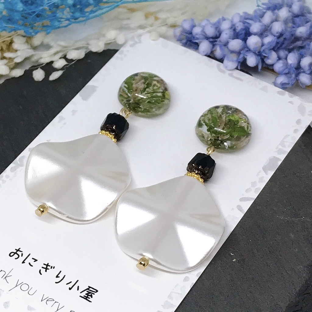 鬼滅の刃*レジン×ウェーブパーツピアス