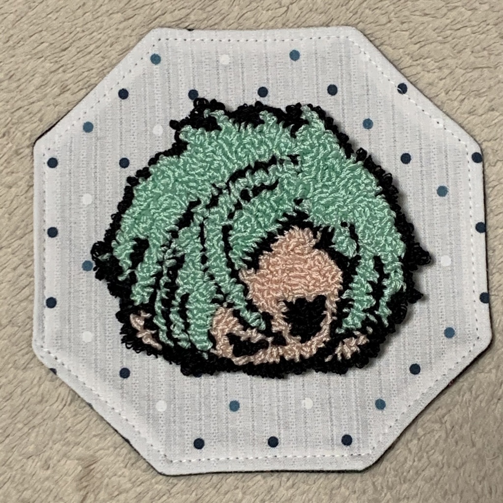 膝丸モチーフ　ワッペンブローチ