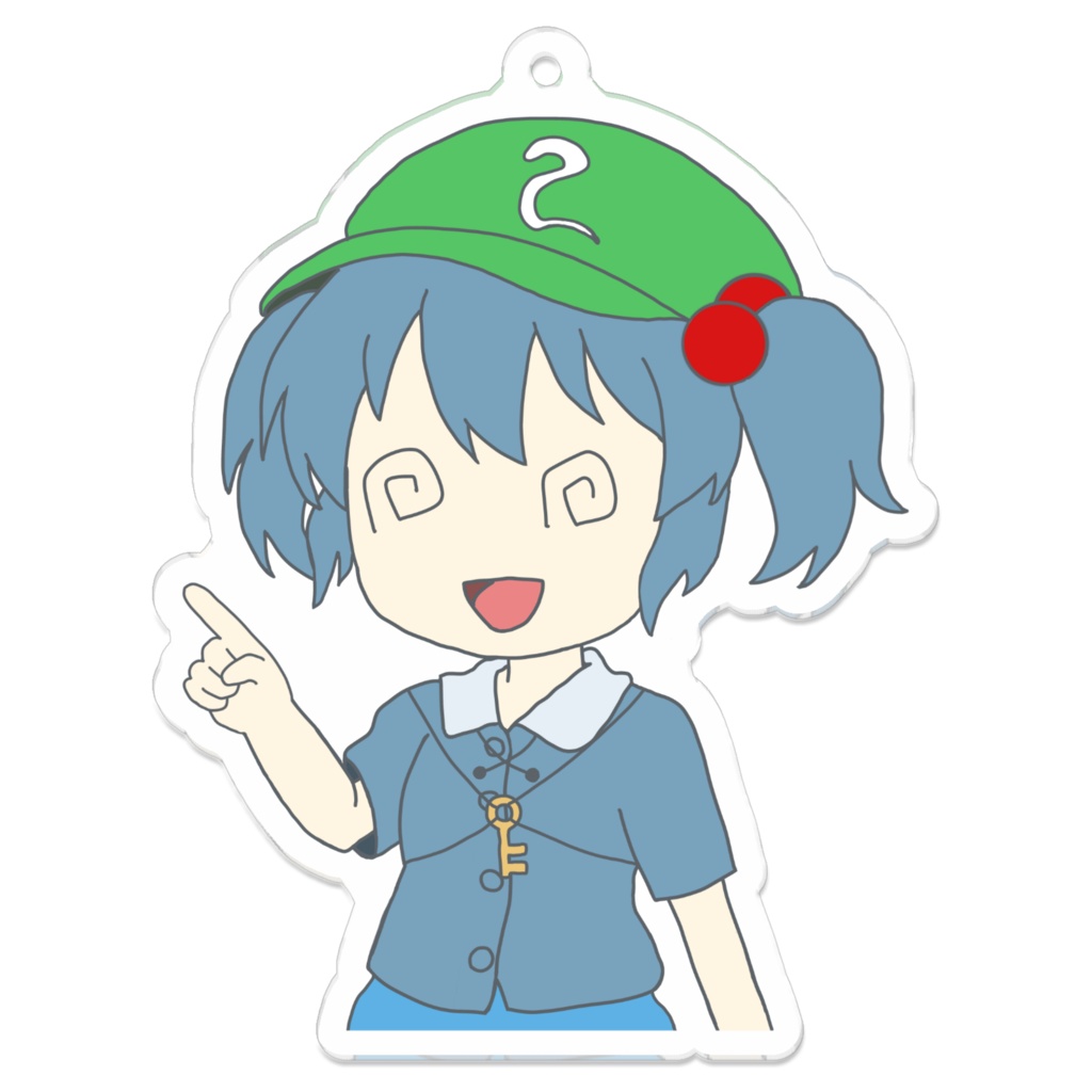 東方Project「指差しにとりアクキー」