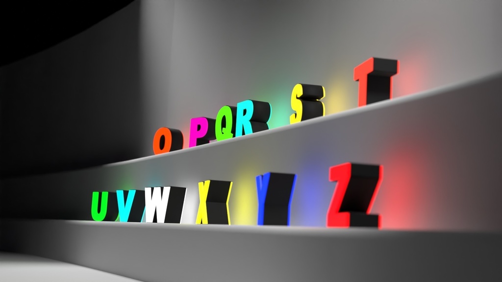 O~Z アルファベットランプ