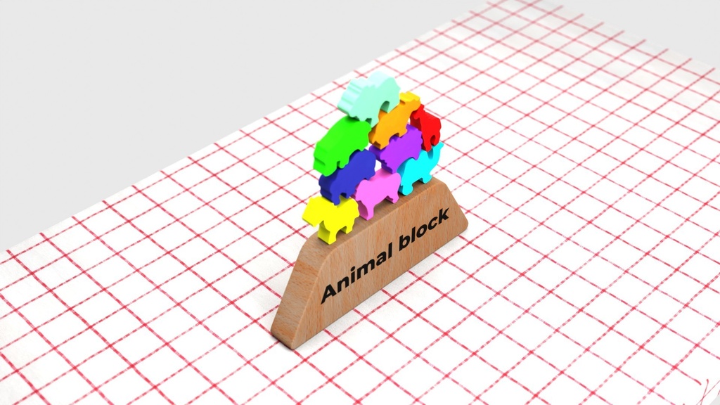 動物の積み木