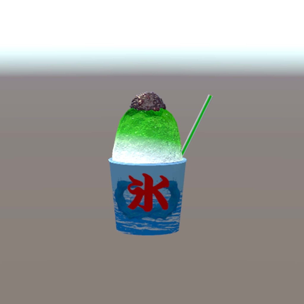 あんこがのったかき氷