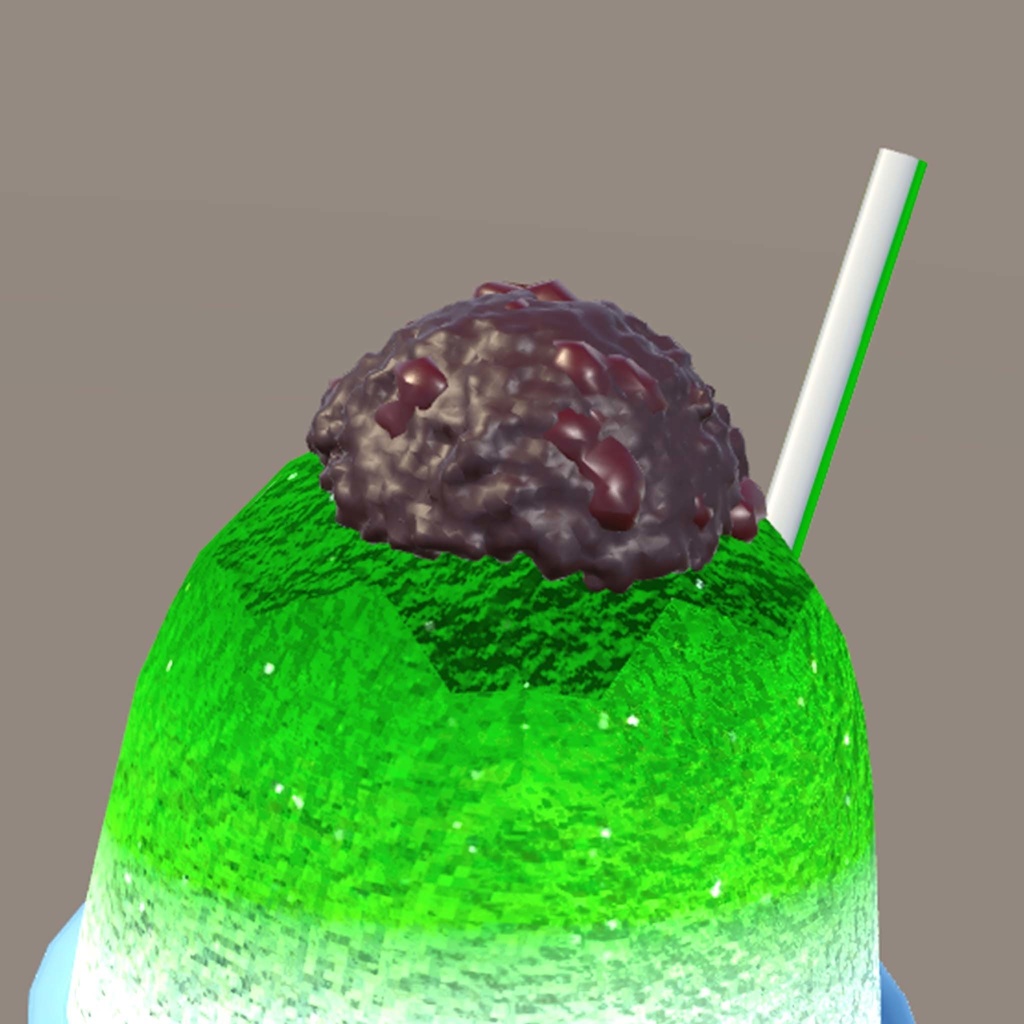 あんこがのったかき氷