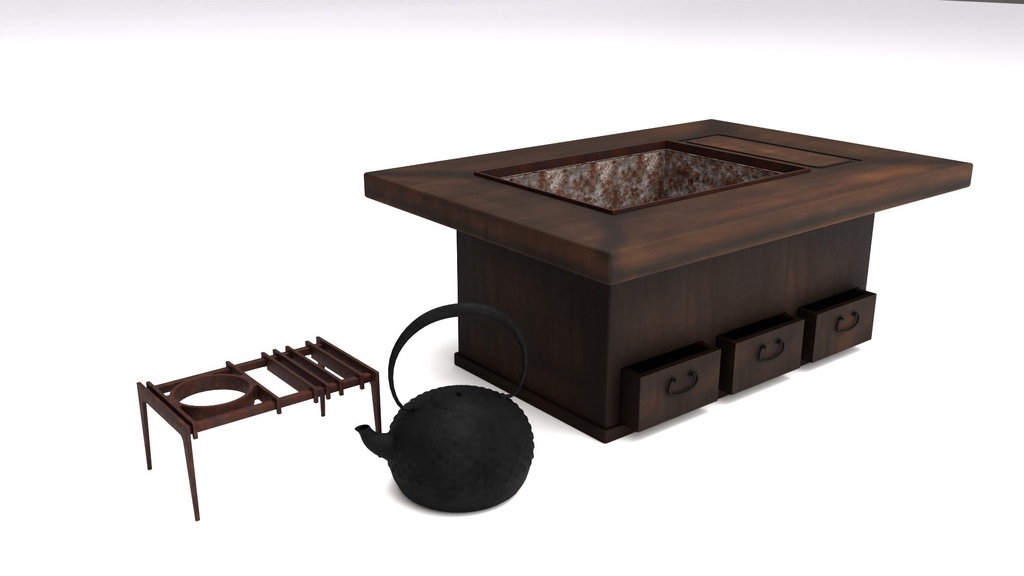 日本の古い家具 set