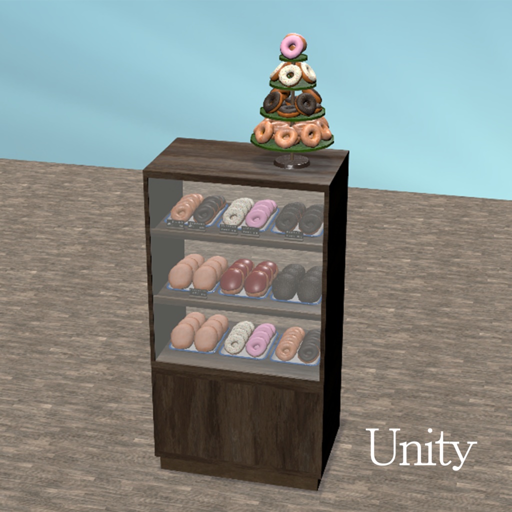 ドーナツとショーケース