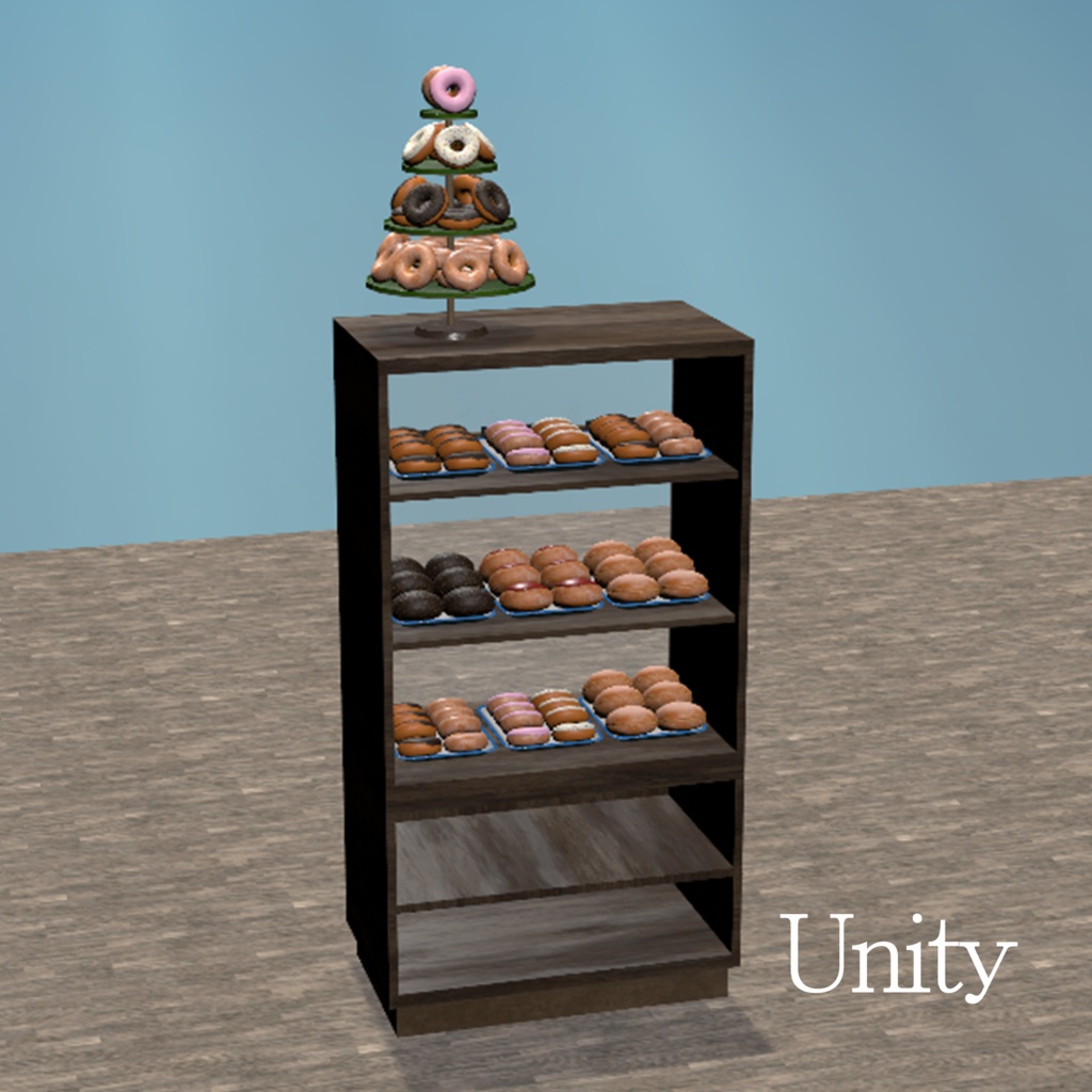 ドーナツとショーケース