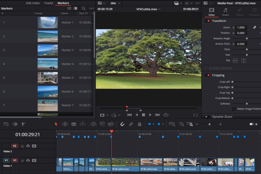 MVFX_Cutlist|DaVinci Resolve マーカーからサムネ付きExcelカットリストを自動生成