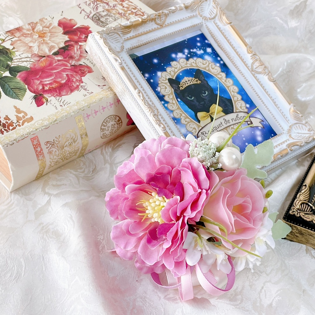 スカビオサ・ローズコサージュ