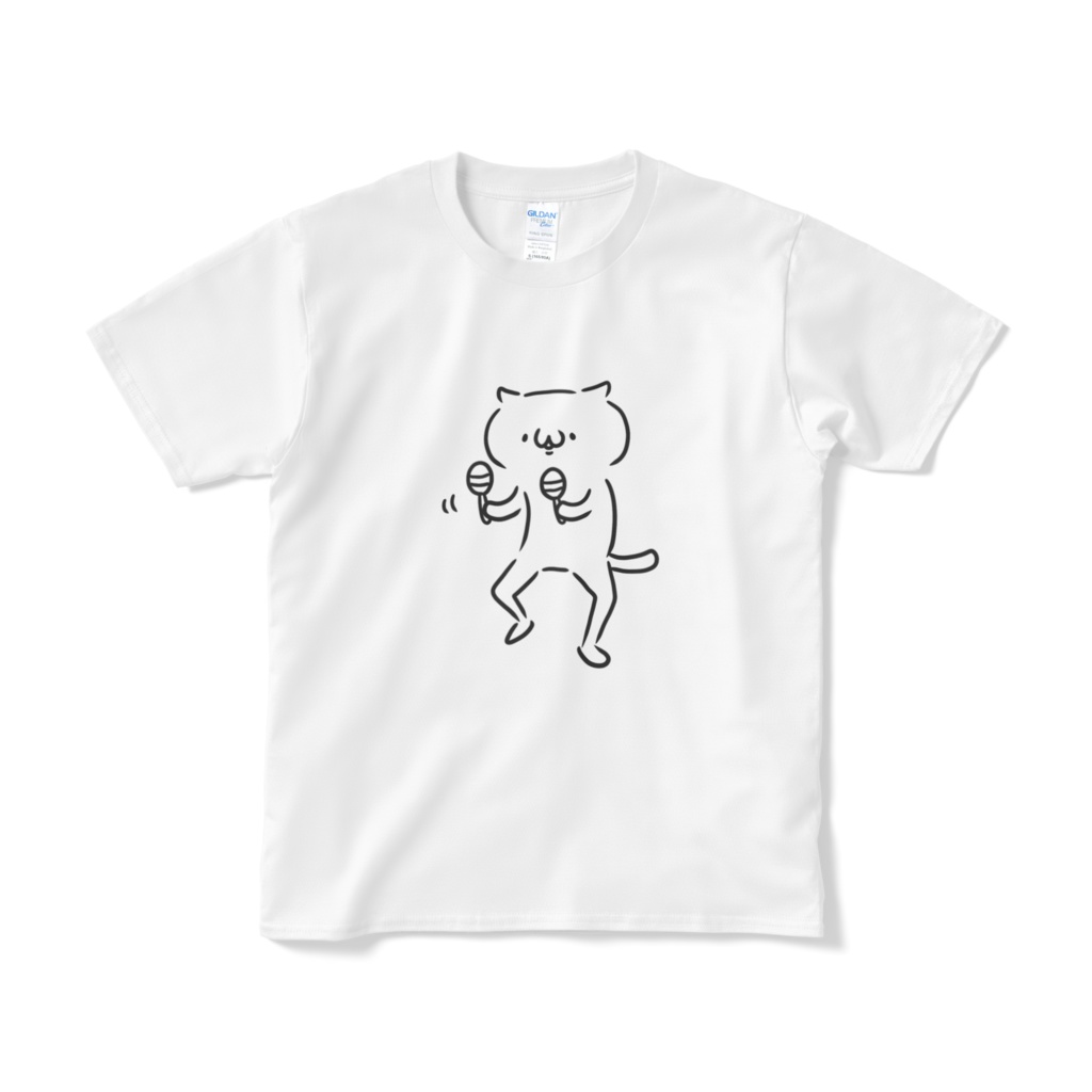 マラカスねこTシャツ