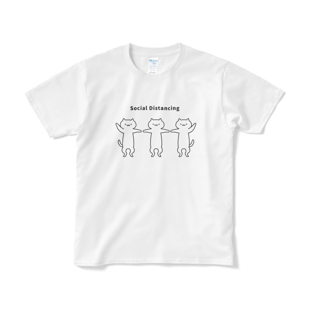 ソーシャルディスタンスTシャツ