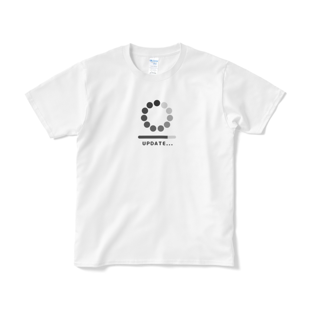 アップデート中黒Tシャツ